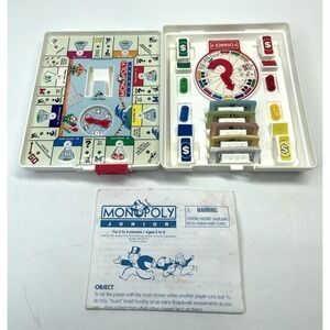 1994 Monopoly Junior Travel Game‎ by Parker Brothers Complete Good Condition